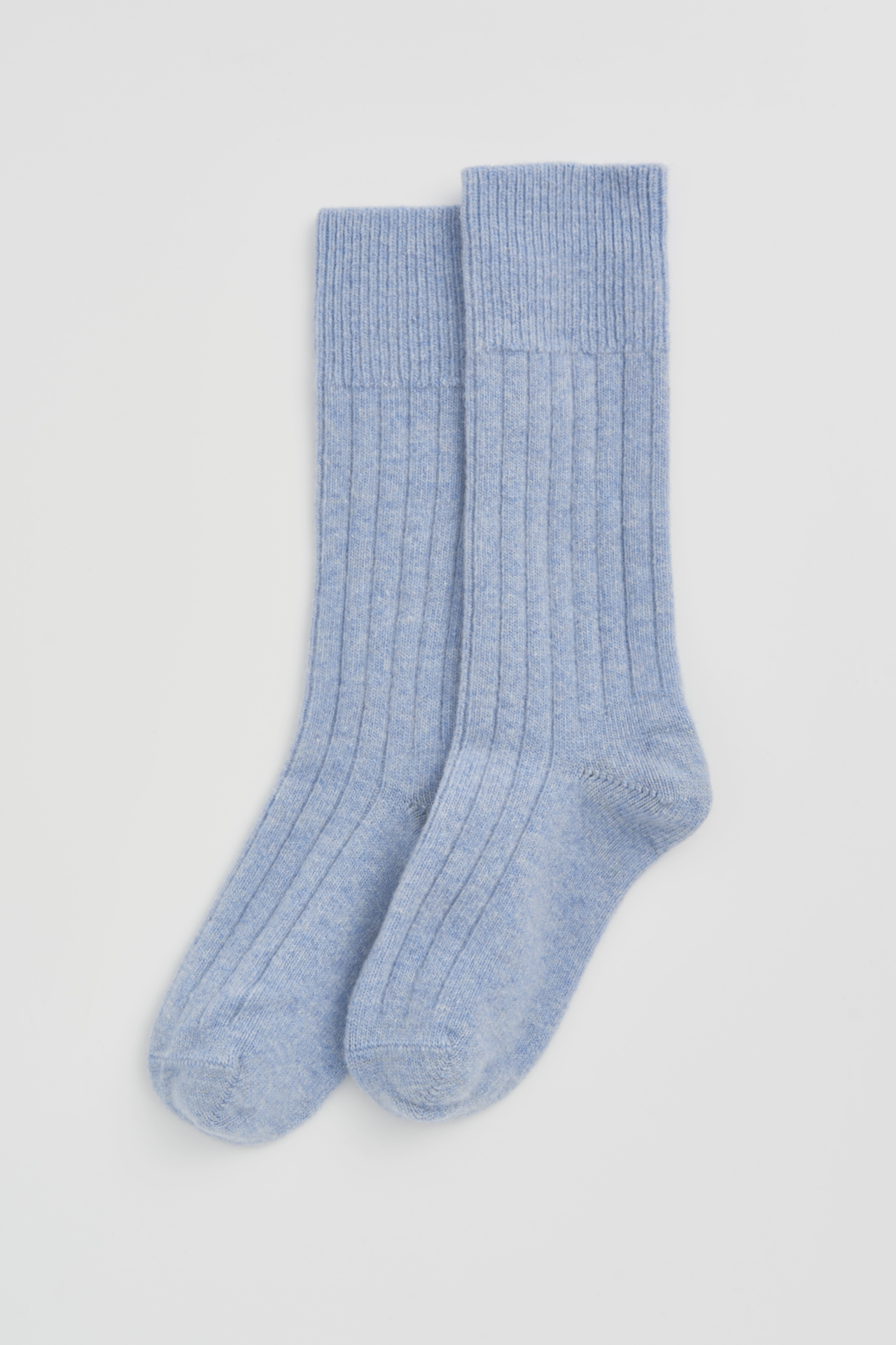 Morning Blue Merino Socks