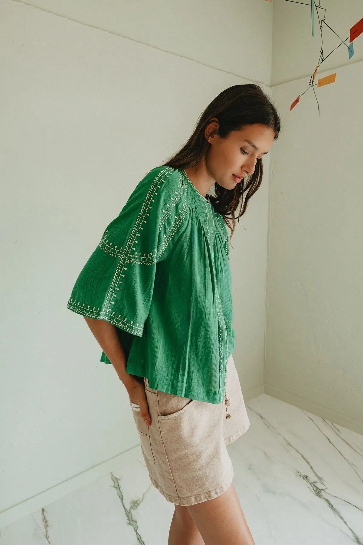 Indi & Cold embroidered blouse