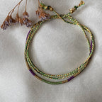 Sukh lucky charm cord bracelet in orange