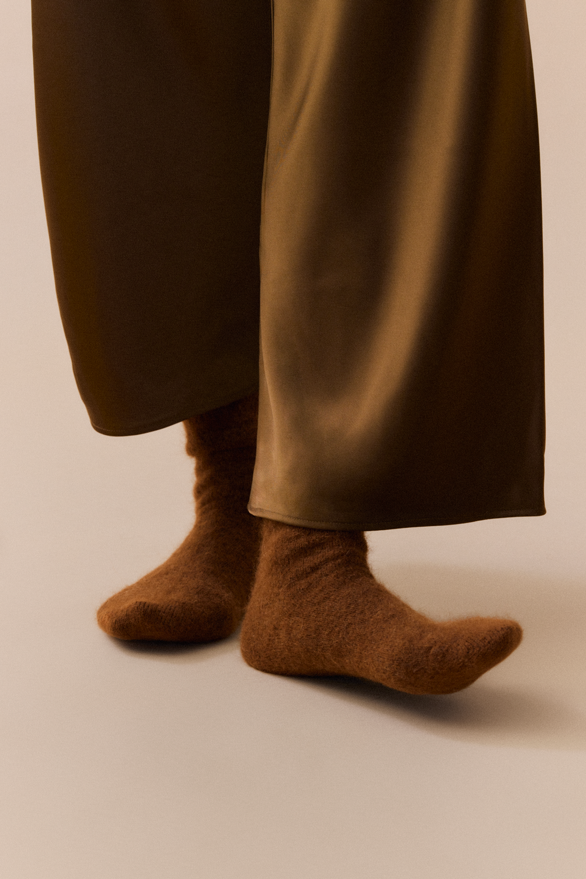 Pairs Chestnut Brown Ultra Soft Alpaca Socks
