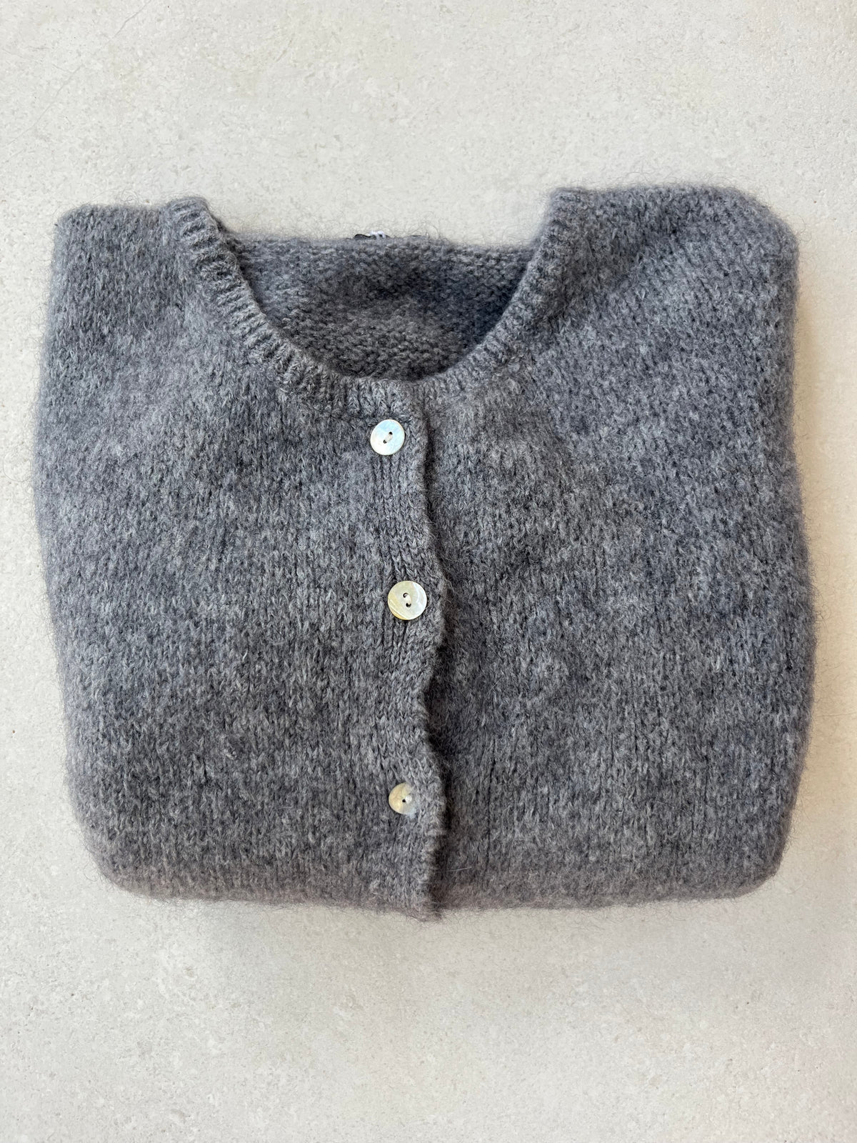 Mohair Short sleeve in Charcoal