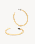 Large Hoops in Citrine