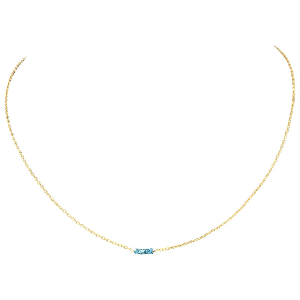 Sophie Deschamps Grace necklace with Green diamond