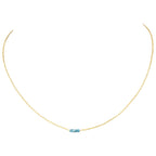 Sophie Deschamps Grace necklace with Green diamond