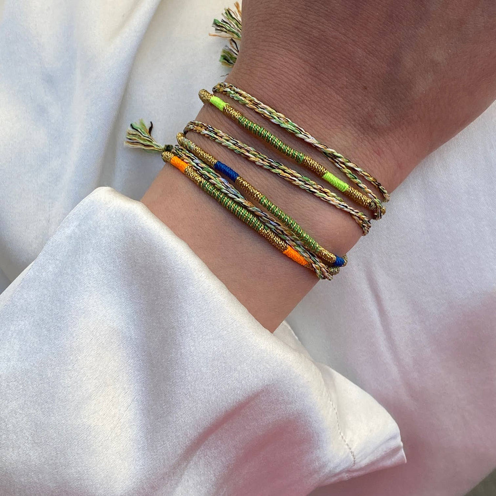 Sukh lucky charm cord bracelet