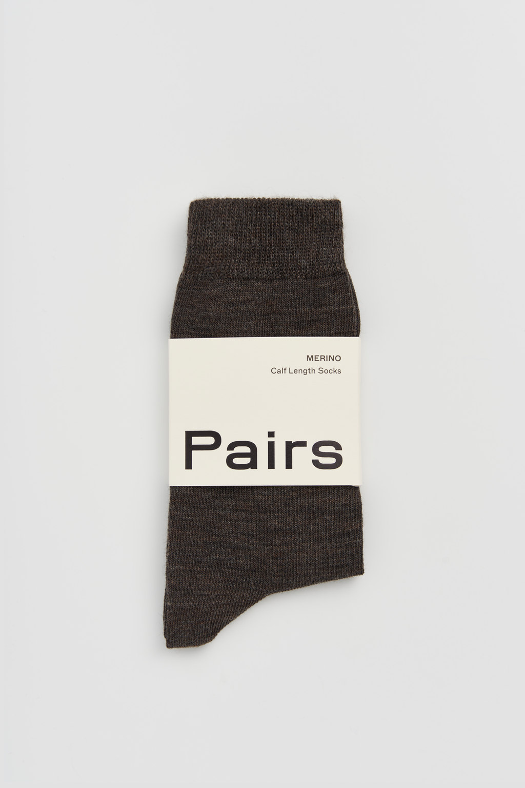 Pairs Deep Earth Brown Merino Socks