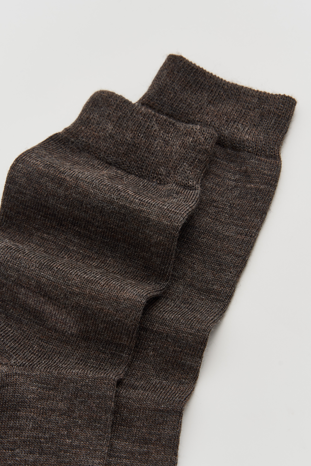Pairs Deep Earth Brown Merino Socks