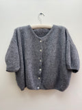 Mohair Short sleeve in Charcoal