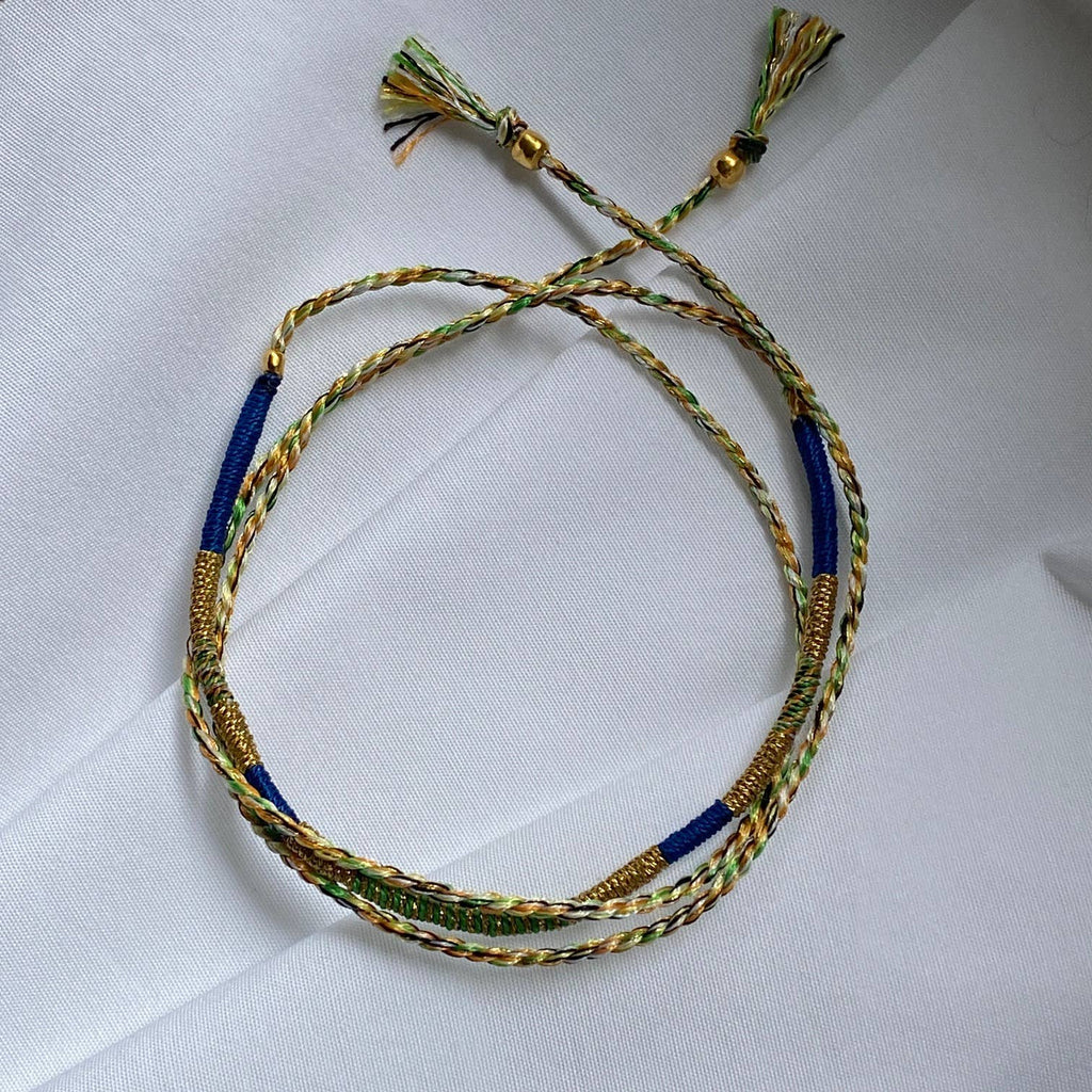 Sukh lucky charm cord bracelet