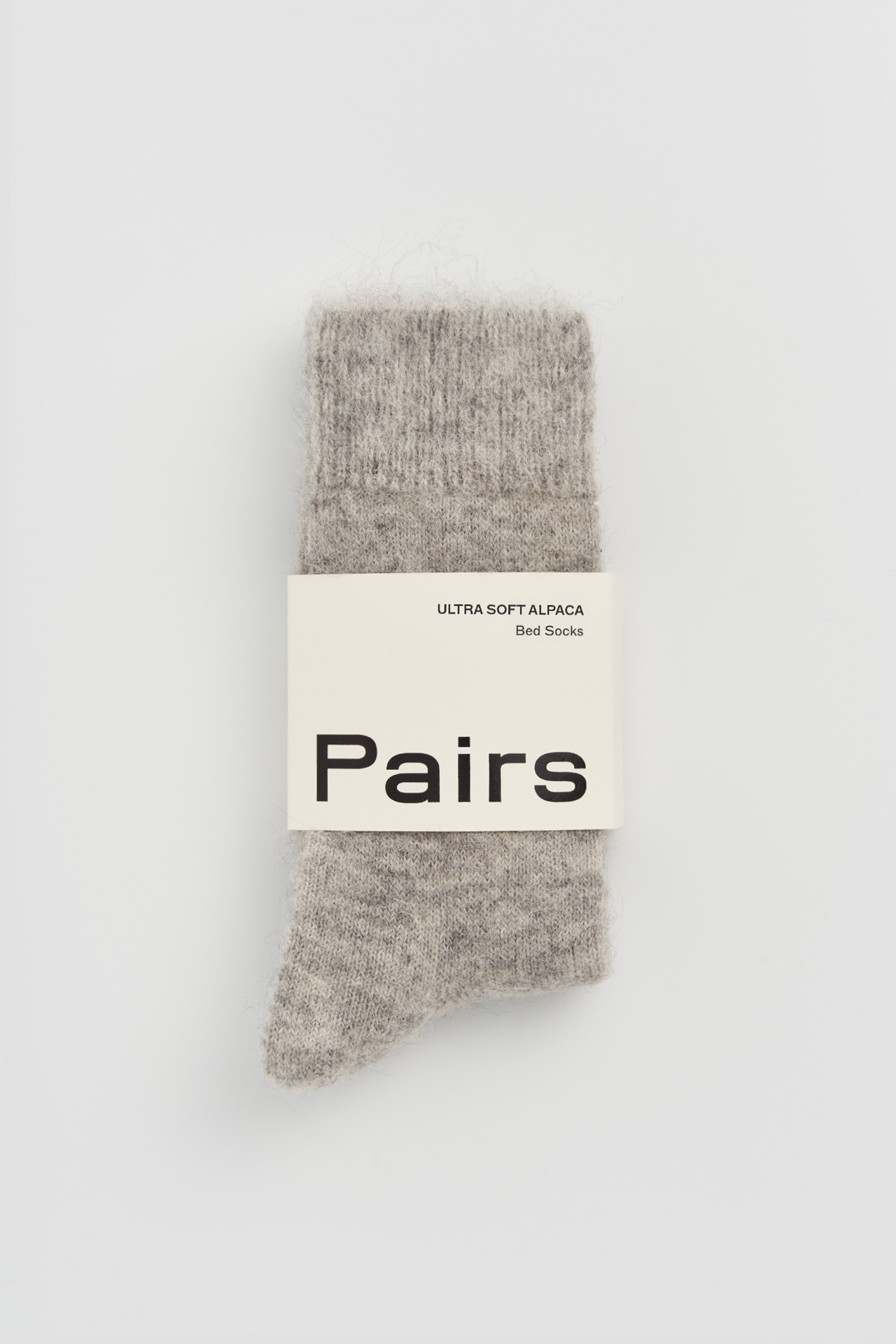 Correct Grey Ultra Soft Alpaca Bed Socks: Small (UK 4-7)
