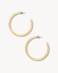 Large Hoops in Citrine