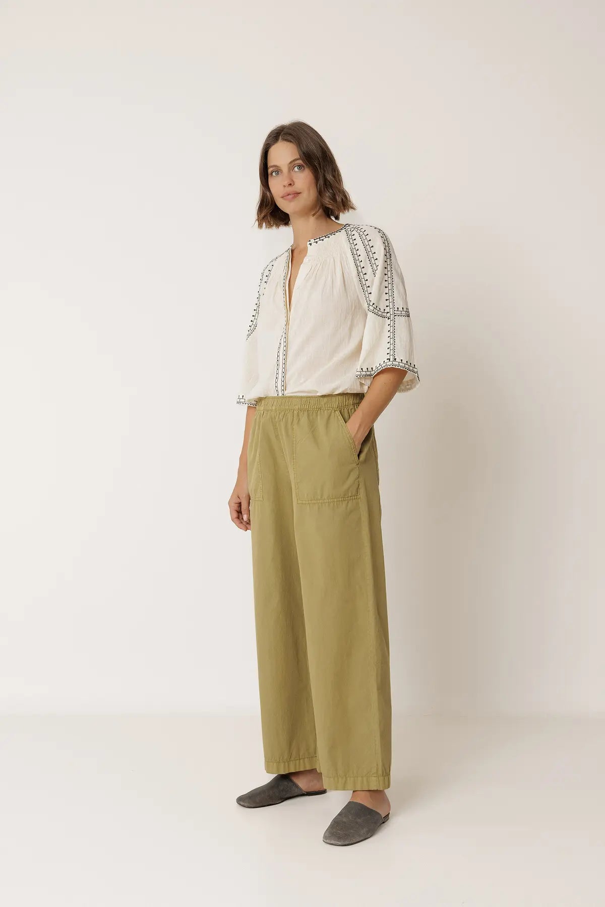 Indi and Cold khaki trouser