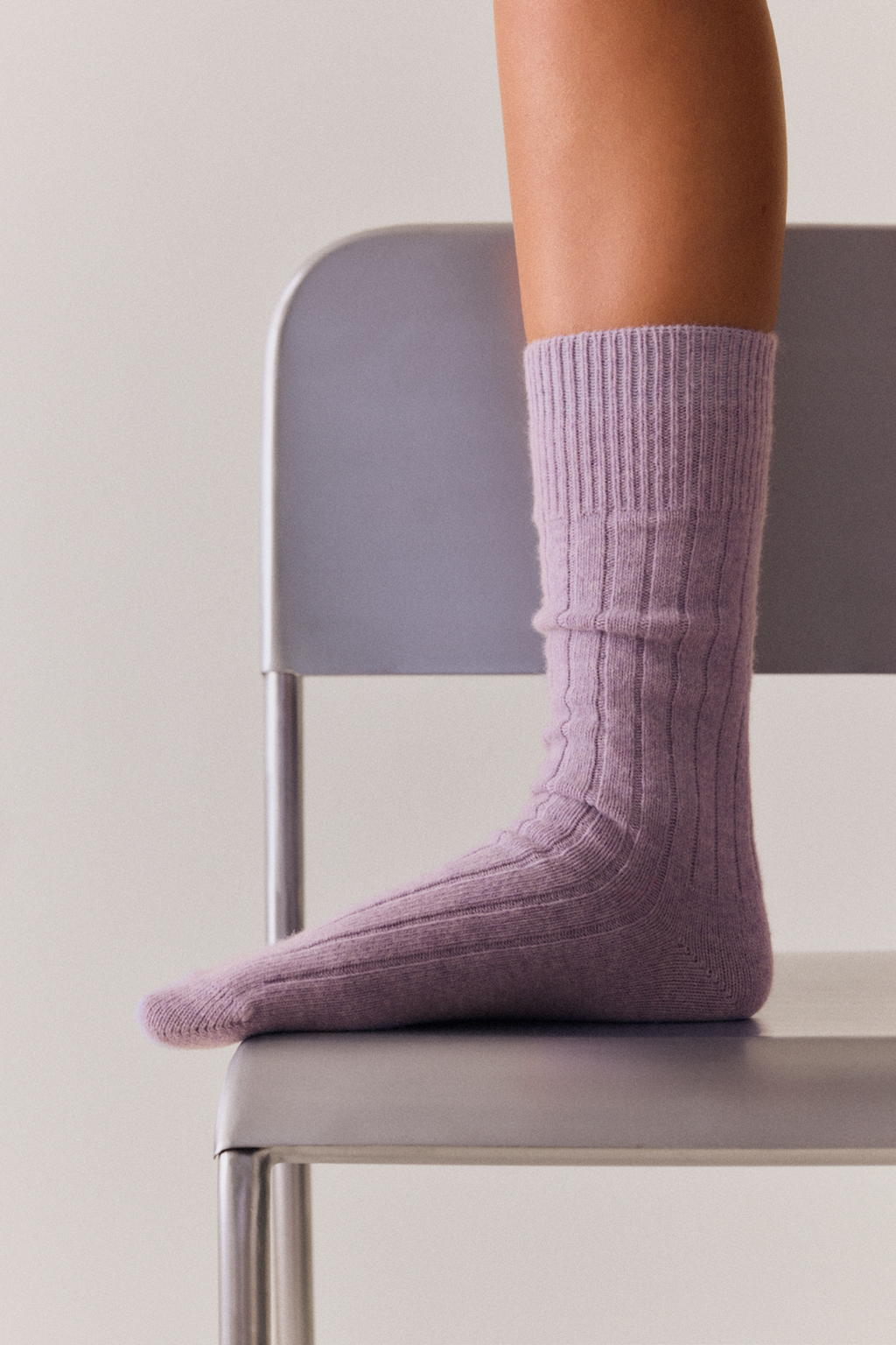 Pairs Parma Violet Merino Bed Socks