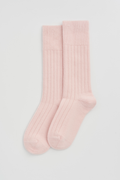 Pairs Frosting Pink Merino Bed Socks