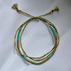 Sukh lucky charm cord bracelet