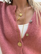 Mohair long sleeved cardigan in Dusty Pink