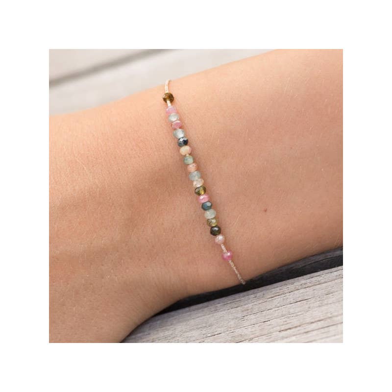 Sophie Deschamps fine tourmaline and jade bracelet