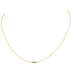 Sophie Deschamps Grace necklace with Green diamond