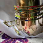 Sukh lucky charm cord bracelet: LIGHT GREY