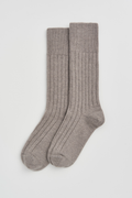 Pairs Correct Grey Merino Bed Socks