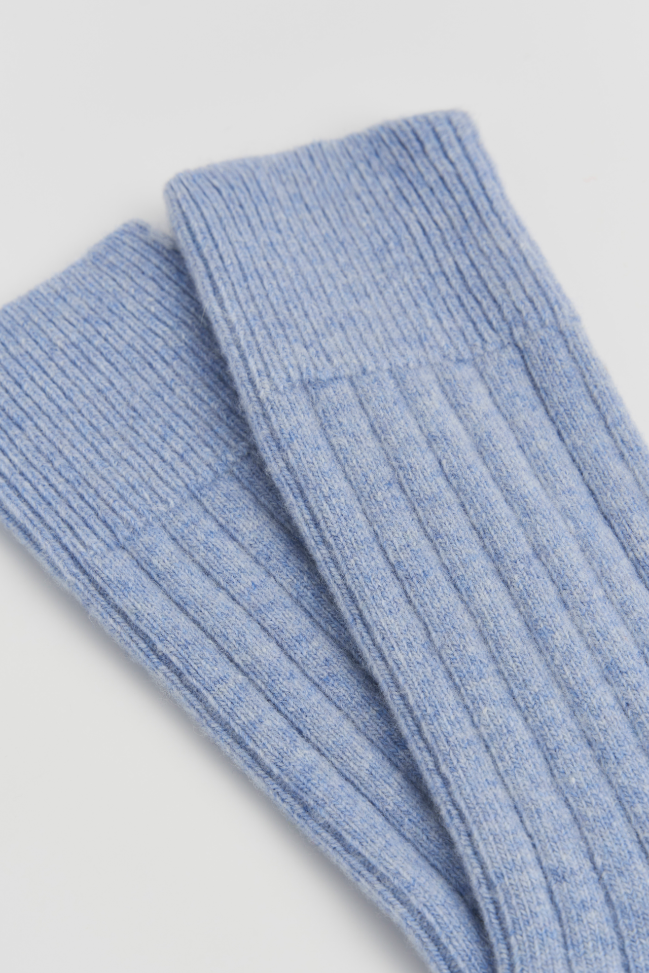 Morning Blue Merino Socks