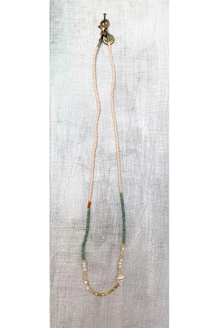 Afri necklace with Pearl by Blythe Bruckner