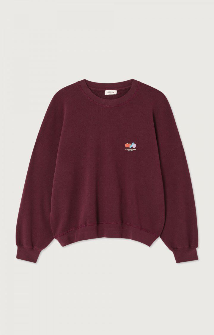 American Vintage Atubay Sweater in Wine Lie