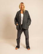 Aokyanos Quilted Cotton Jacket in Anthracite