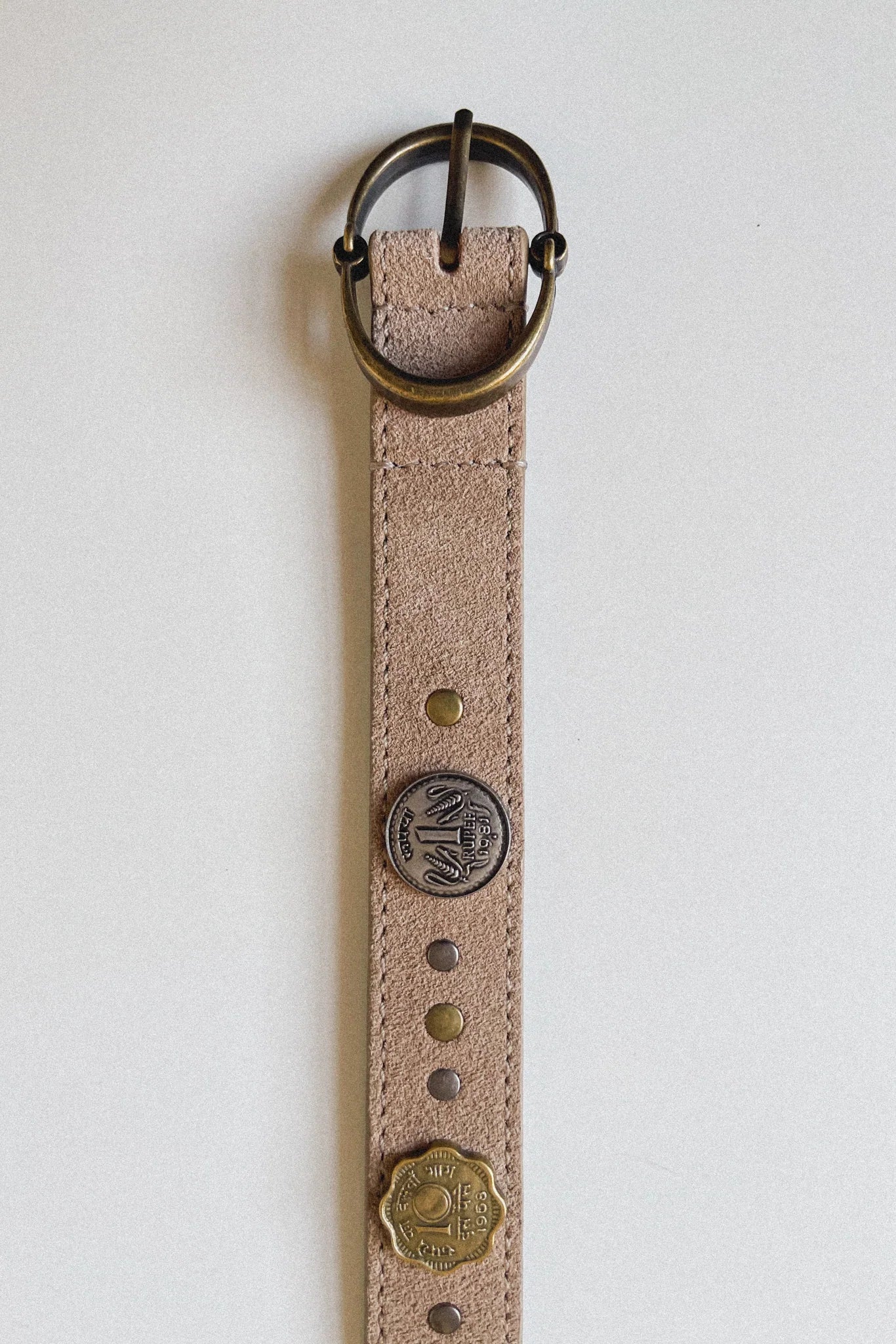 Suede Sikka Studded Belt