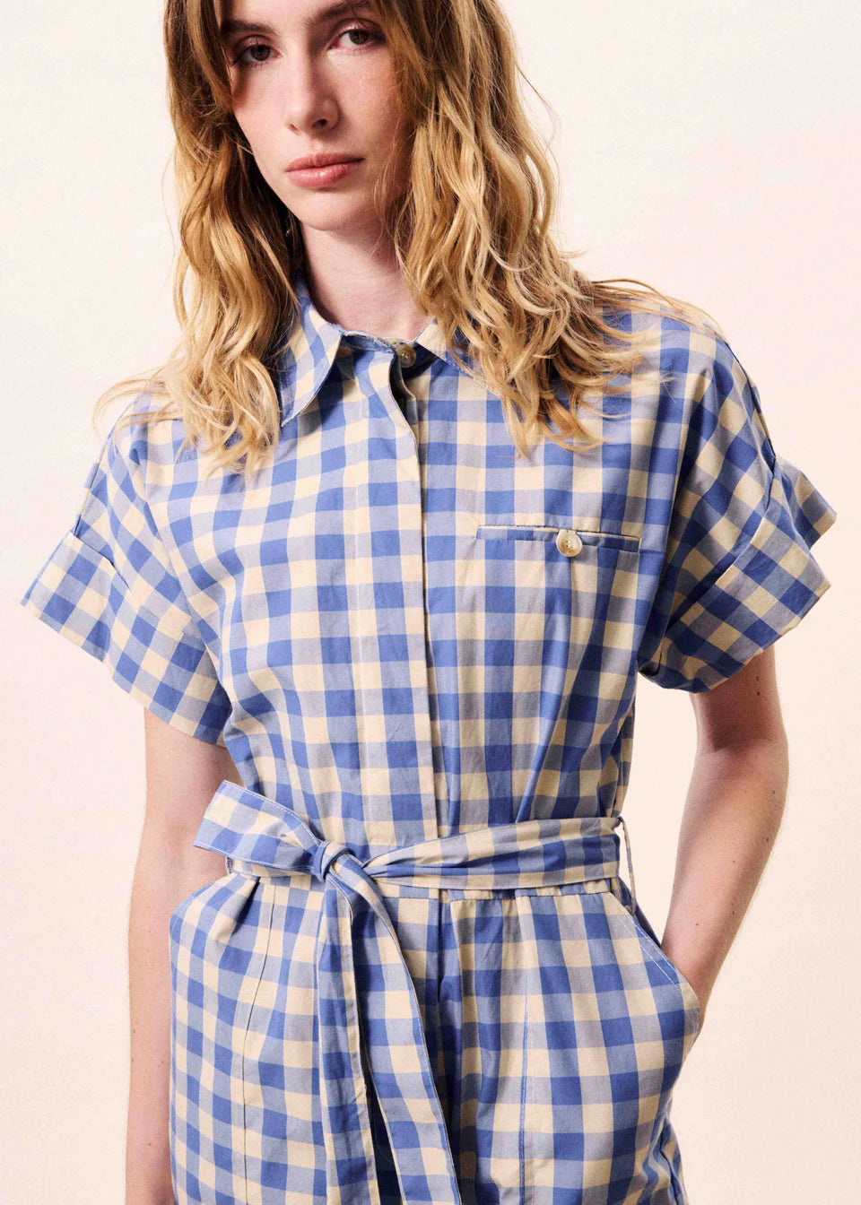 FRNCH gingham jumpsuit
