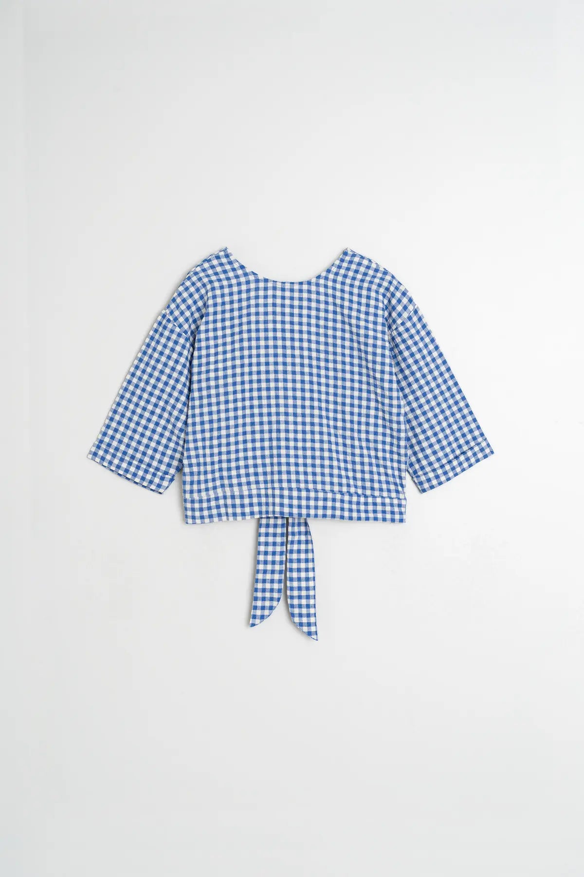 Indi & Cold Multi position Gingham top