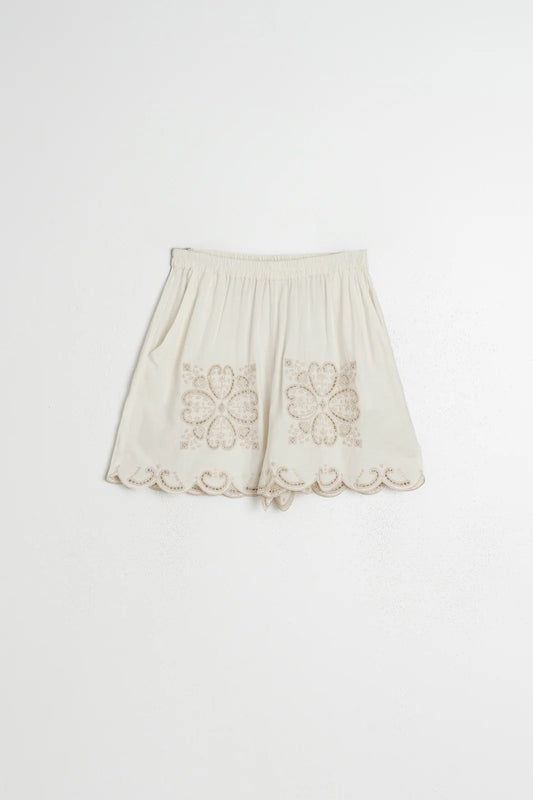 Indi and Cold Stone Embroidered Shorts