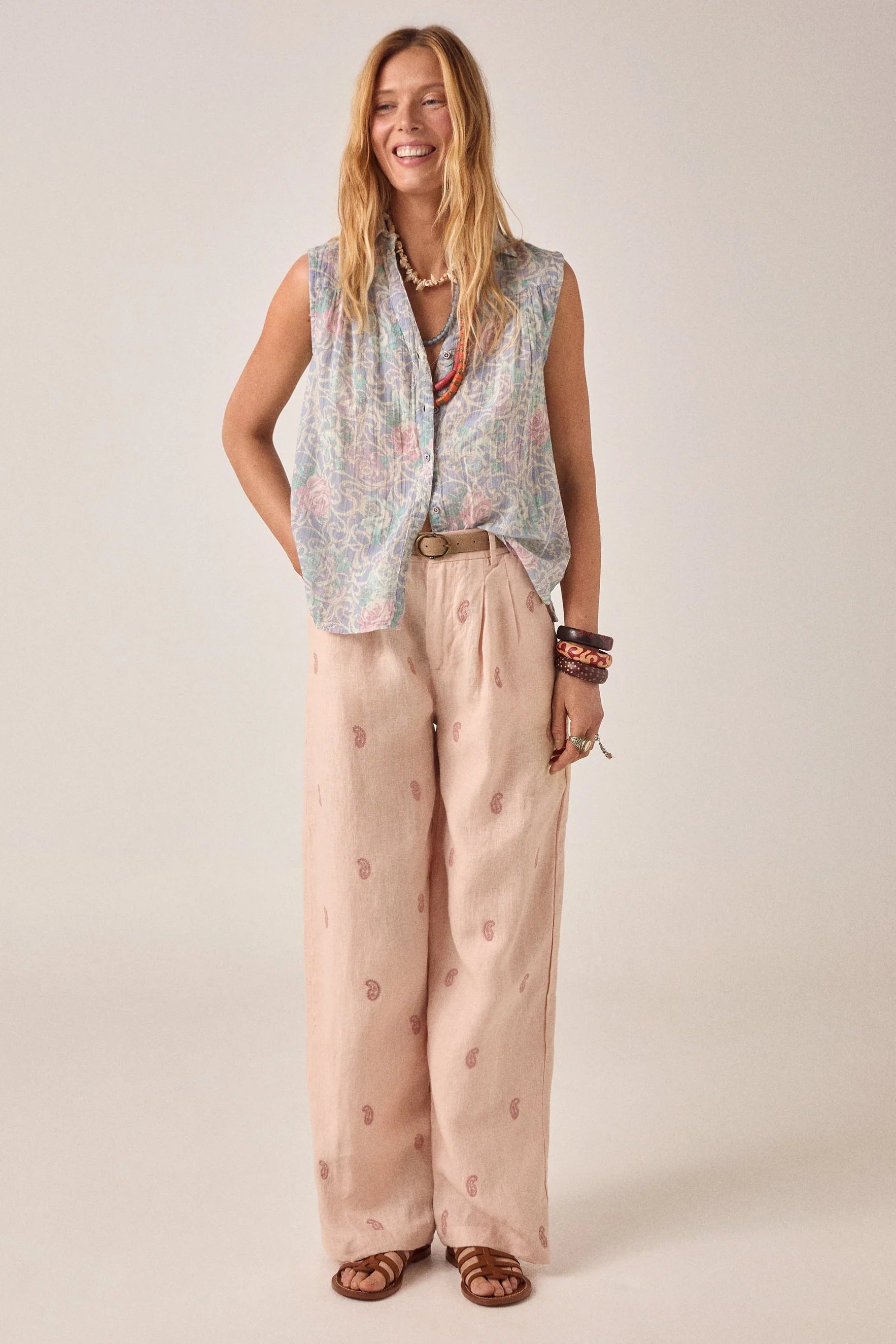 Maison Hotel Otto pant in vegas Blush