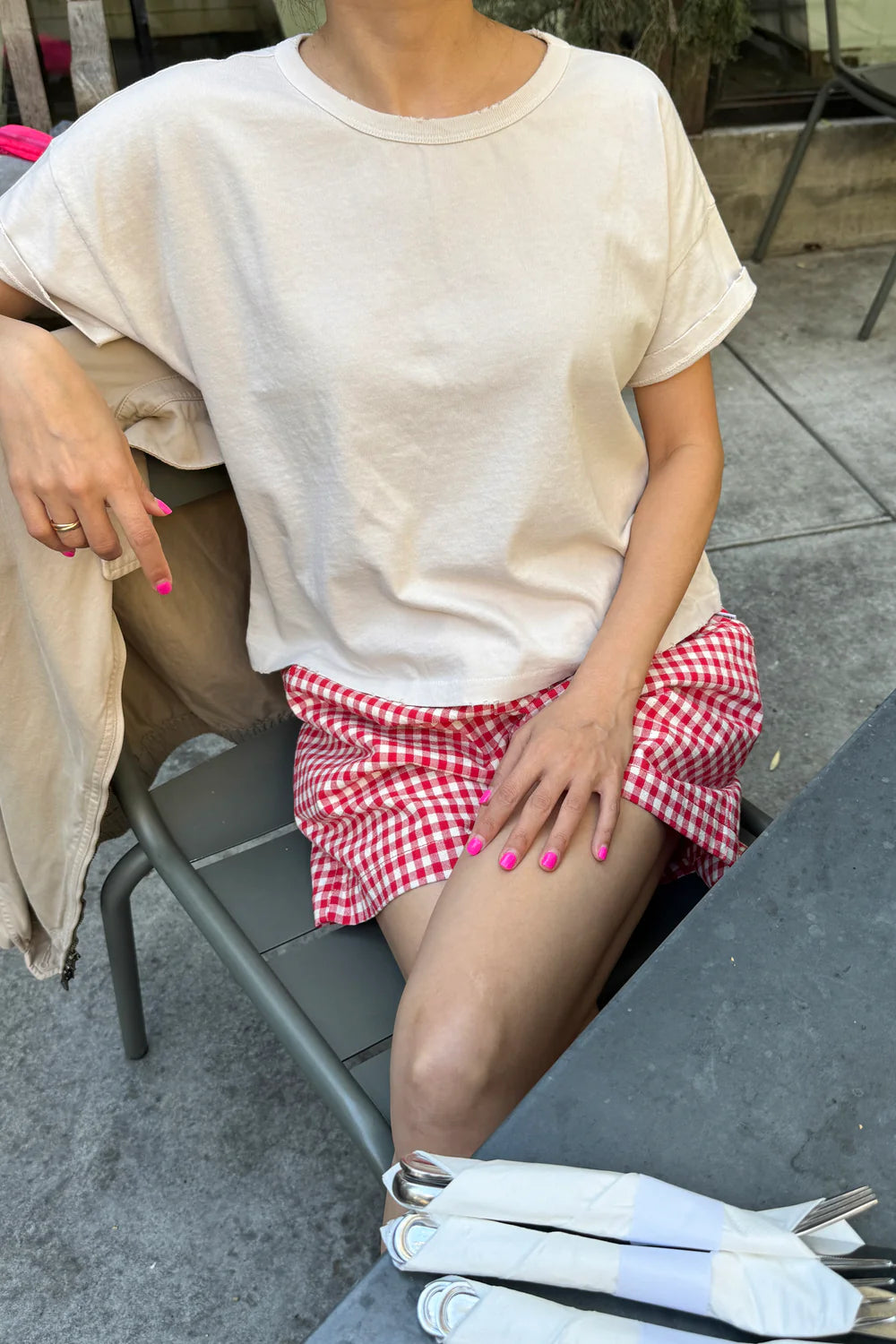 Le Bon Shoppe Fille Cotton Vintage Tee in Rice