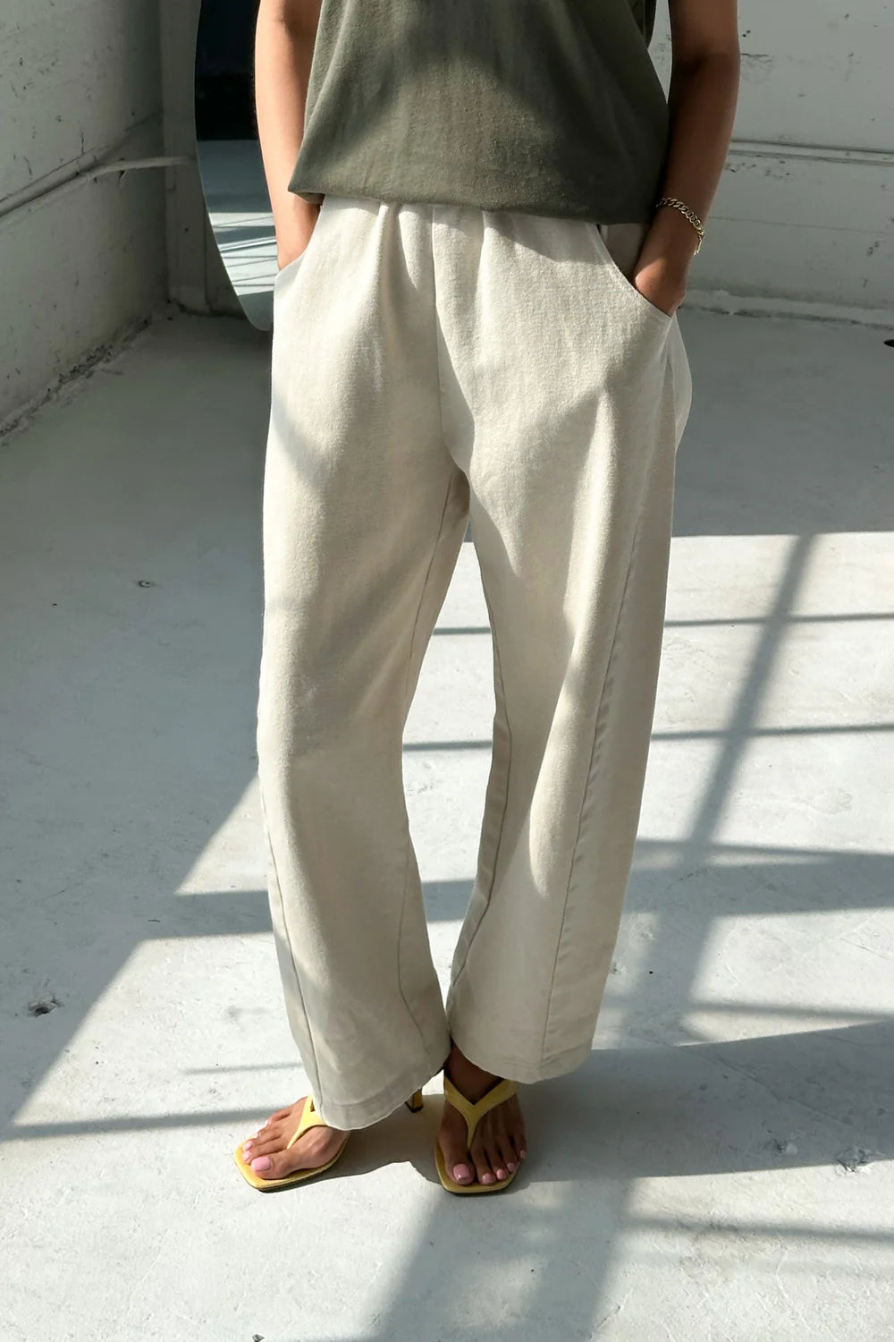 Le Bon Shoppe Arc pants in Natural