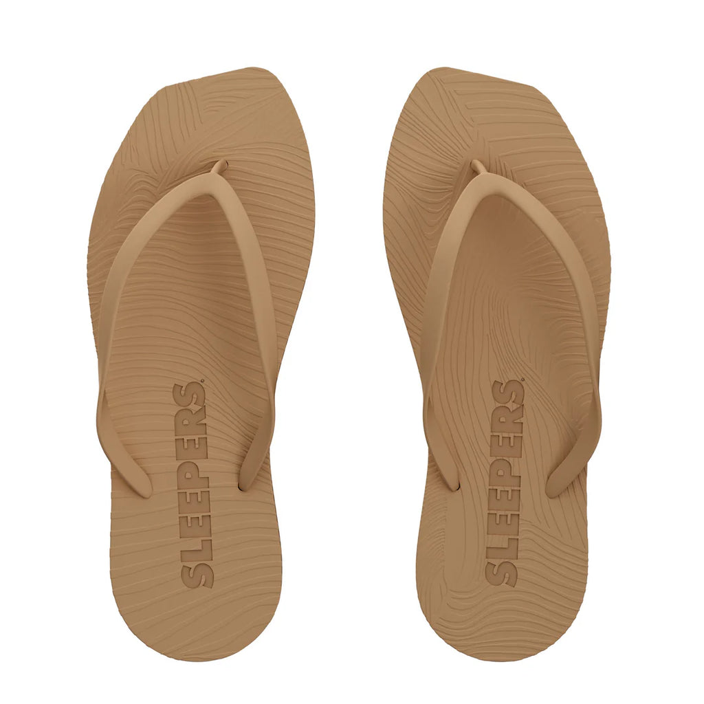 Sleepers Tapered Flip Flops in Sand