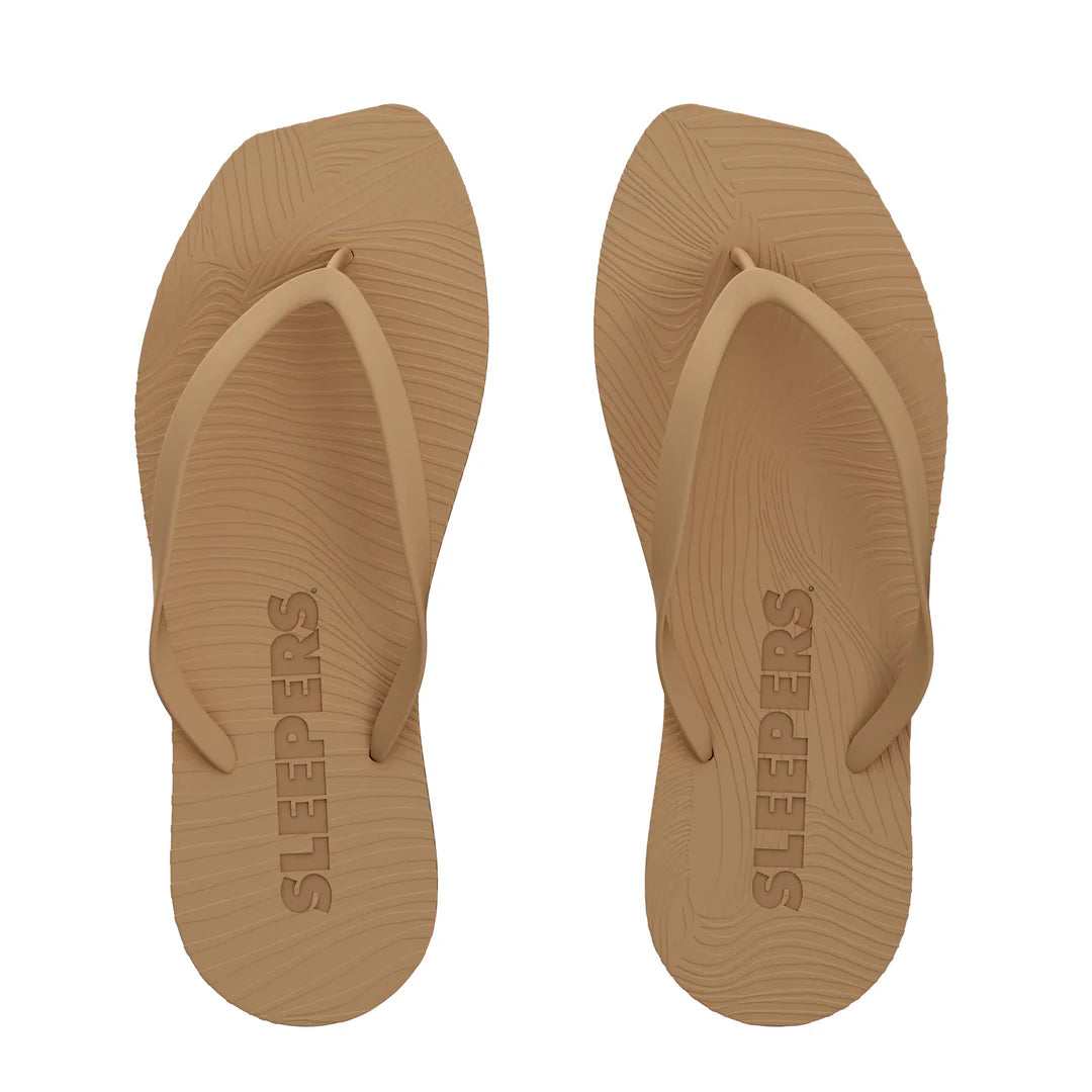 Sleepers Tapered Flip Flops in Sand