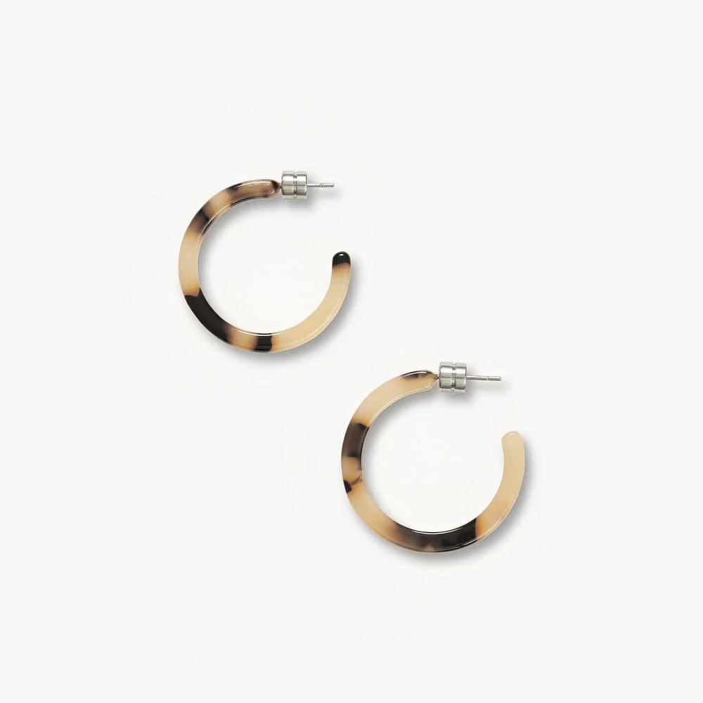 Mini Hoops in tortoiseshell