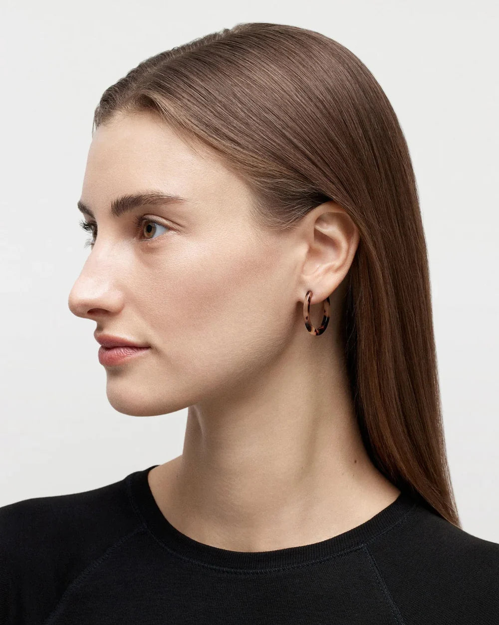 Mini Hoops in tortoiseshell