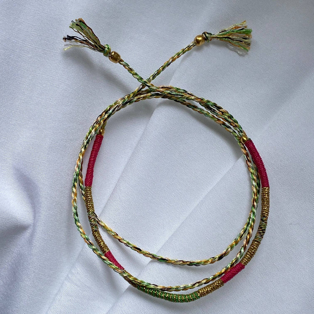 Sukh lucky charm cord bracelet