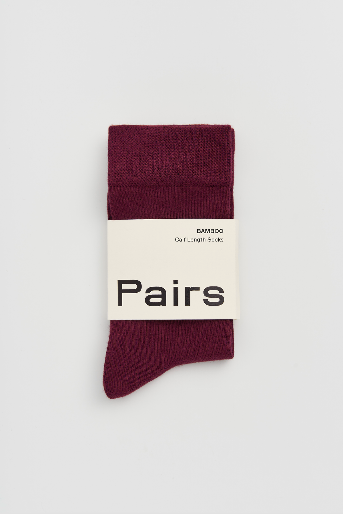 Pairs Dark Plum Bamboo Socks