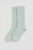 Pairs Winter Mint Merino Bed Socks