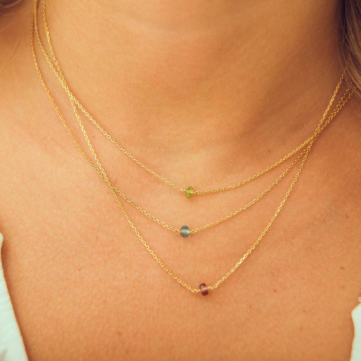 Sophie Deschamps Peridot fine necklace