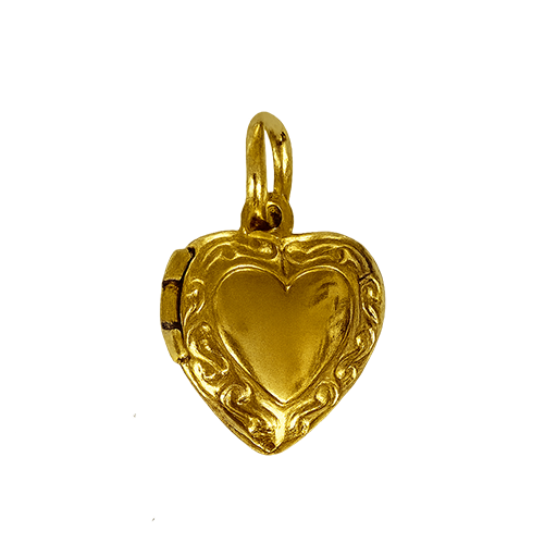 Indian Ribbon Necklace with Heart pendant