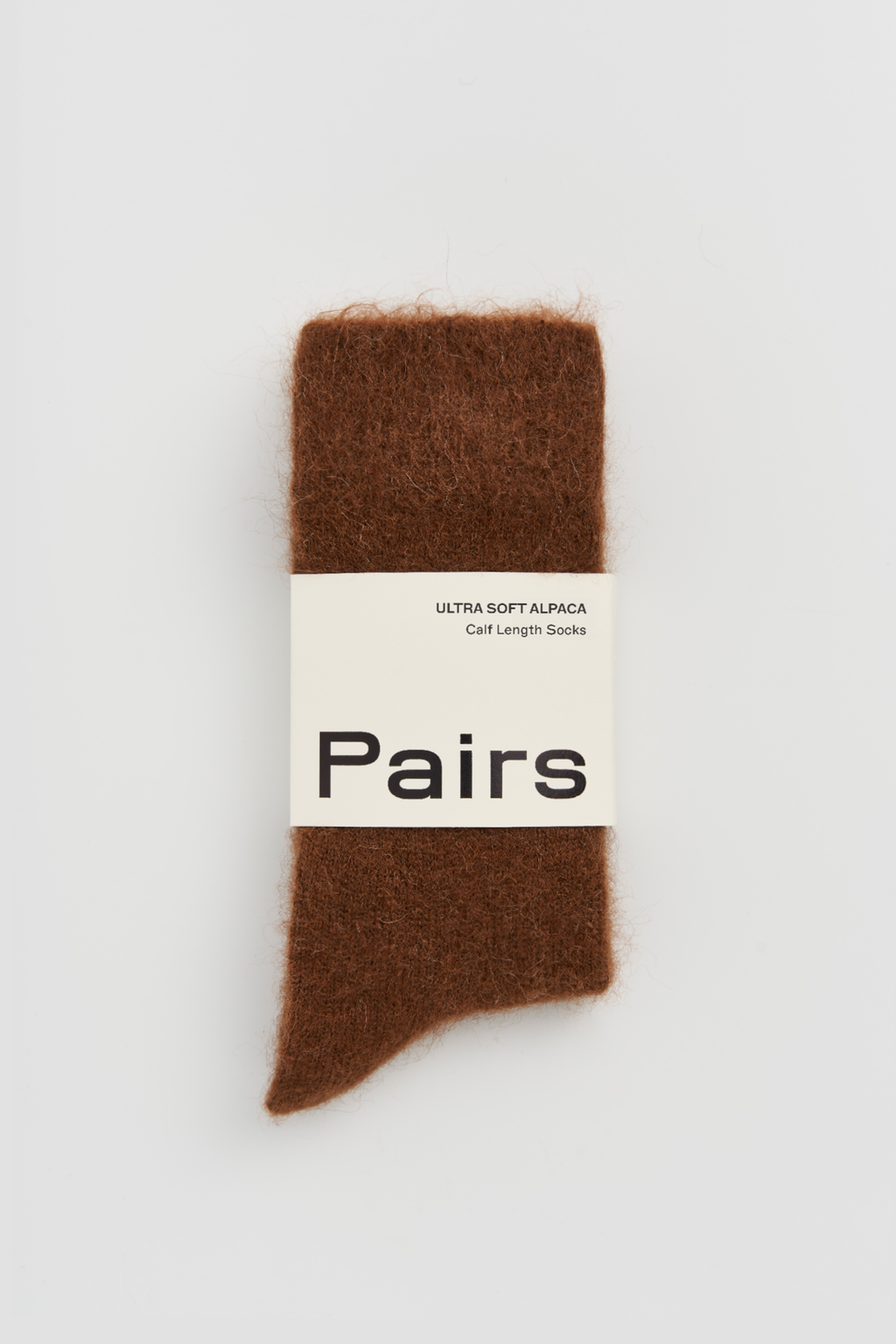 Pairs Chestnut Brown Ultra Soft Alpaca Socks