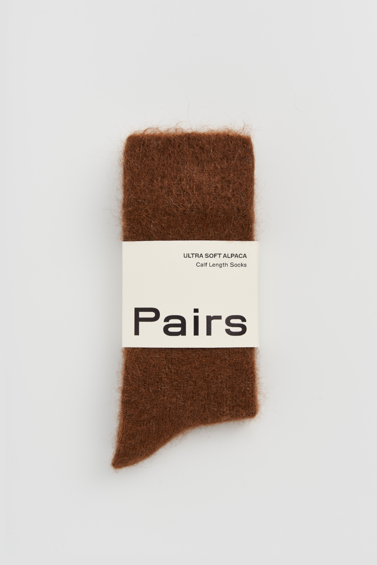 Pairs Chestnut Brown Ultra Soft Alpaca Socks