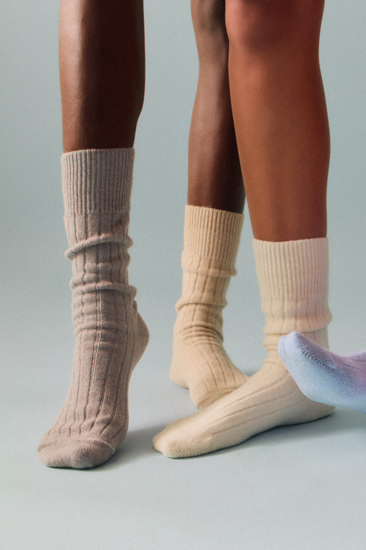 Pairs Correct Grey Merino Bed Socks
